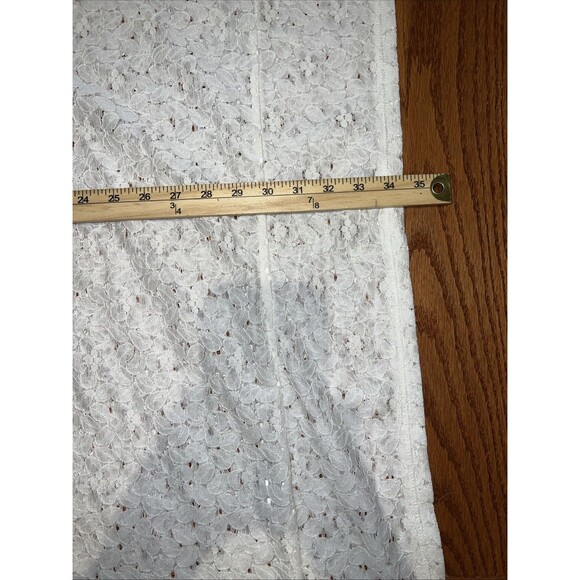 Avenue Women Top White Eyelet Lace Kimono Size 14/16 Romantic Boho Cottage - Picture 10 of 10